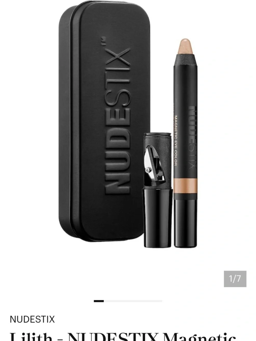NUDESTIX Magnetic Luminous Eye Color Pencil in IMMORTAL Bronze satin Taupe NEW!